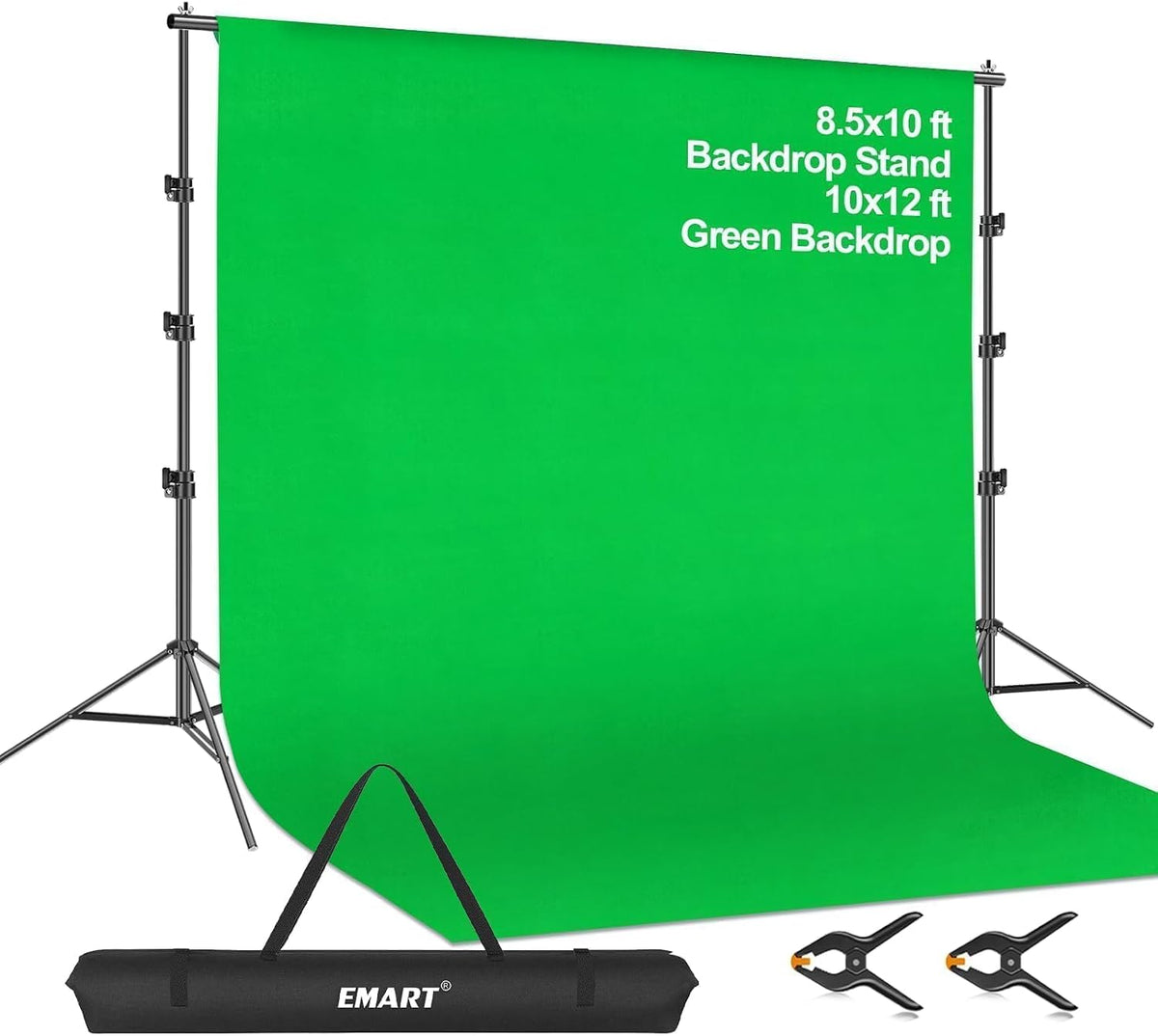 Green screen backdrop kit with tripod stand