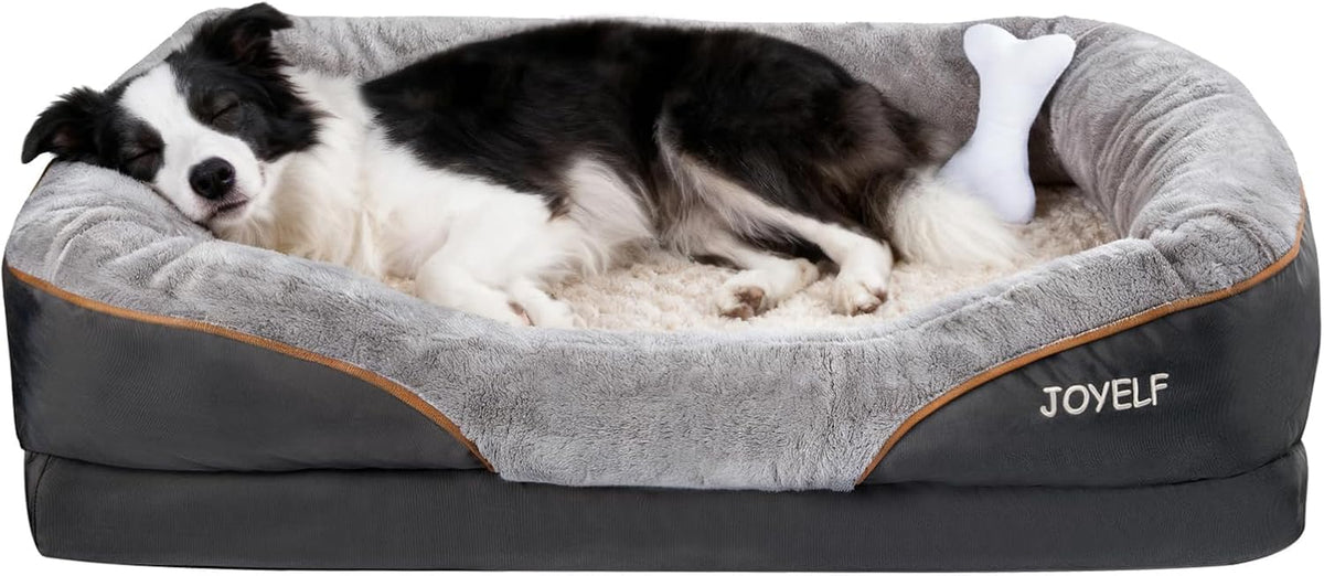 Orthopedic memory foam dog bed