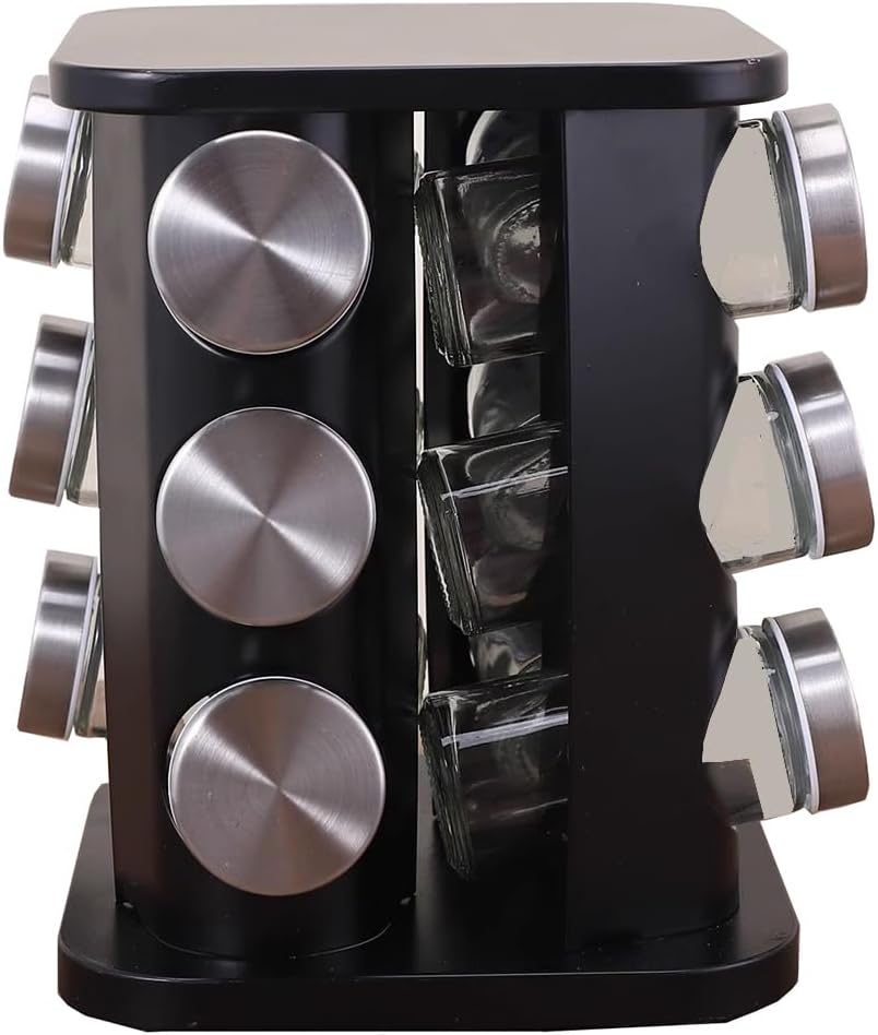 Rotating 360 degree spice organizer rack