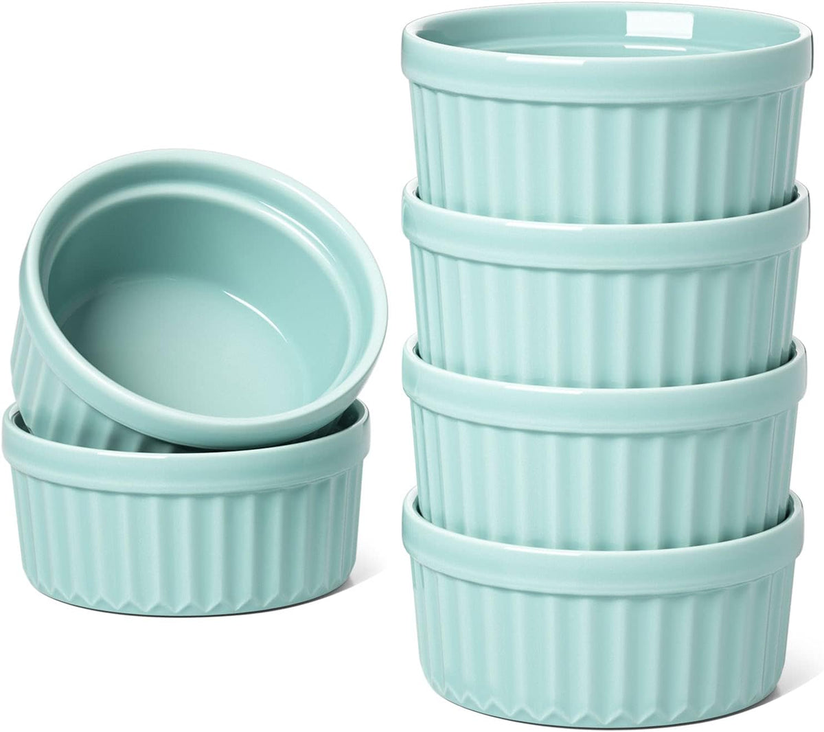Ceramic Ramekins Set of 6 (4oz)
