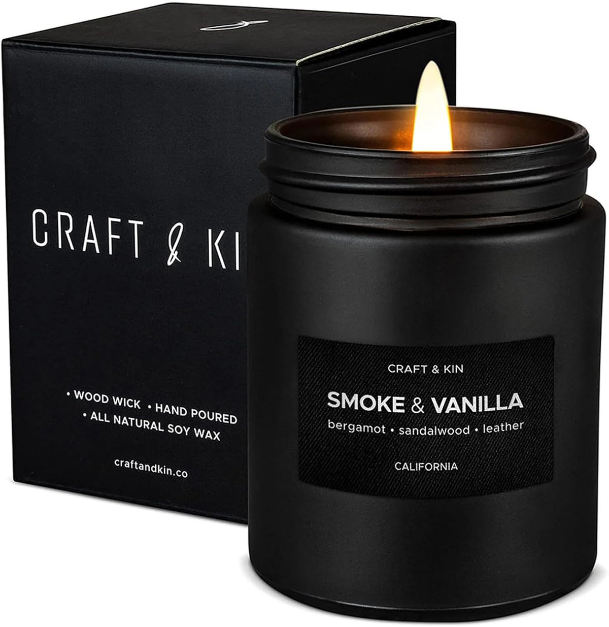 Smoke & Vanilla Natural Soy Candle