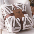 Sherpa fleece throw blanket