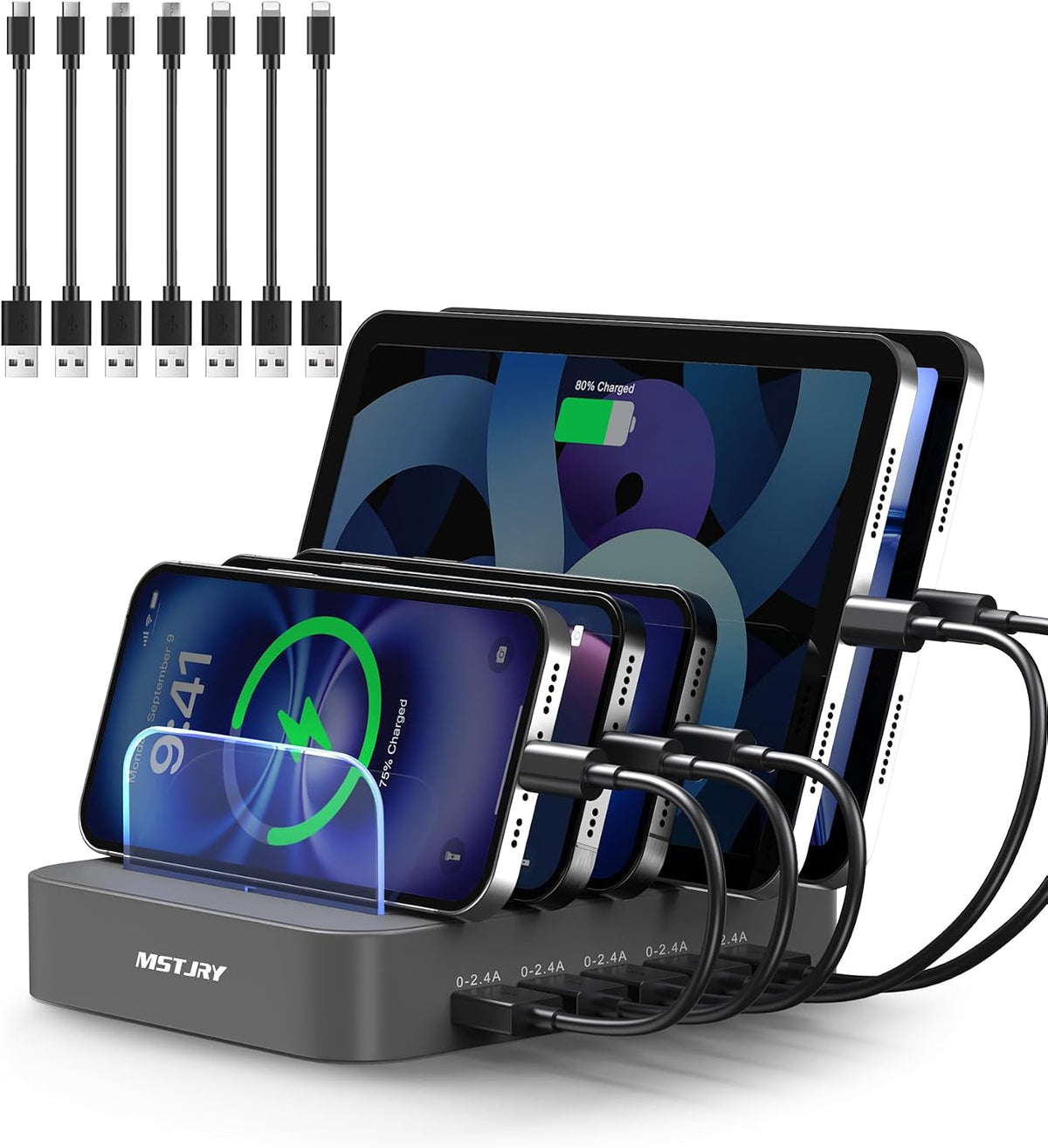 5-port USB charging station