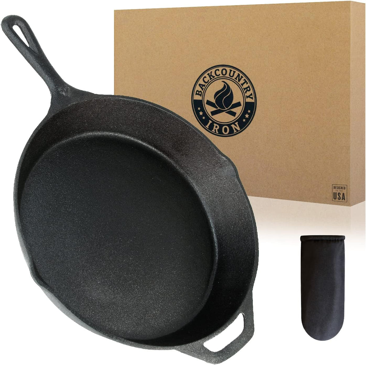 Pre-Seasoned Cast Iron Skillet 12"