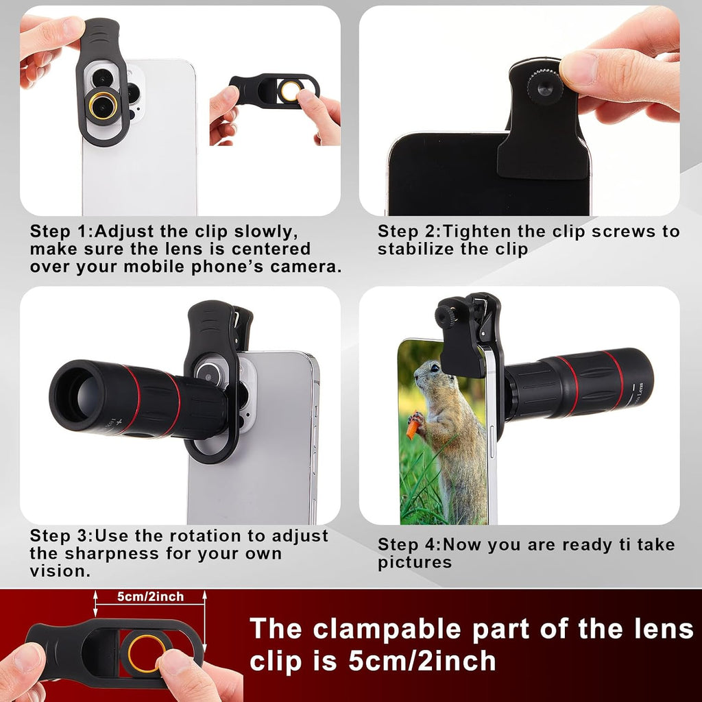 21-in-1 Phone Camera Lens Kit with Tripod
