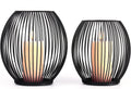 Black Wire Outdoor Candle Holder Decor Set
