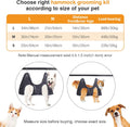 Pet grooming hammock for bathing and nail trimming