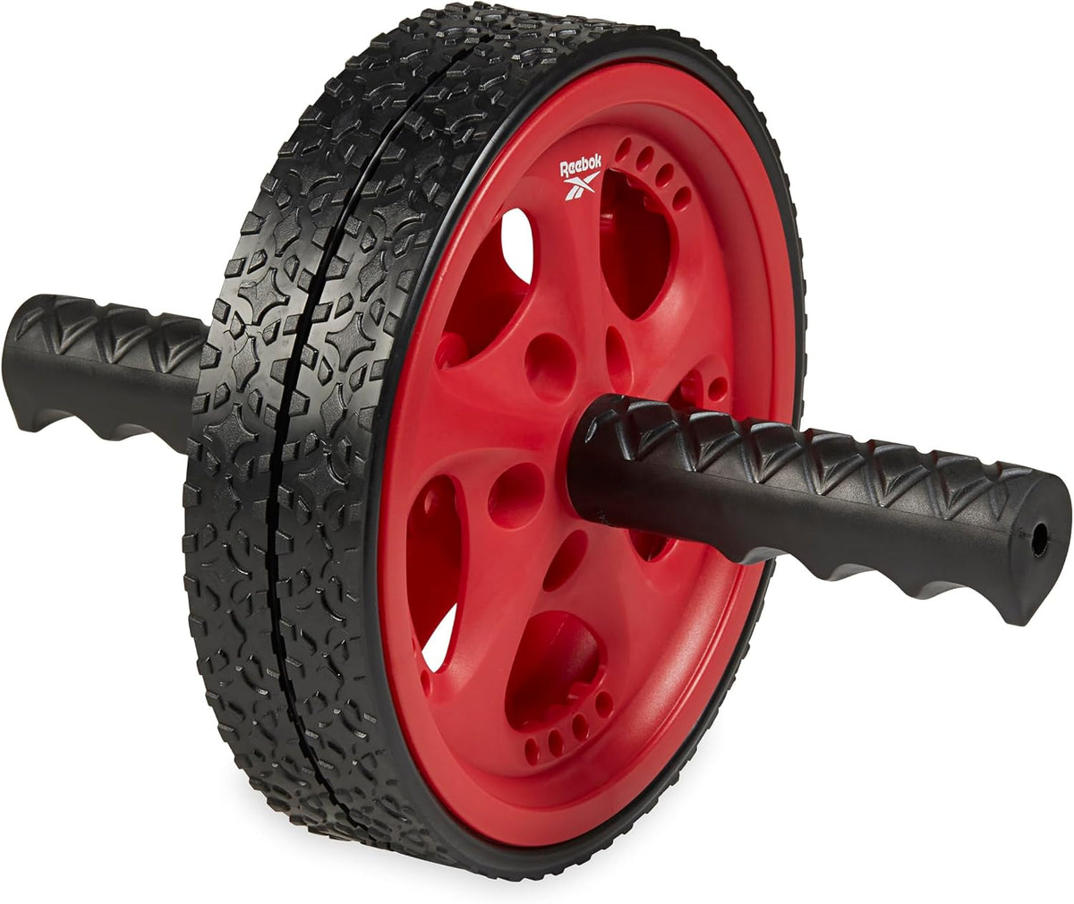 Reebok ab roller wheel with dual non-skid wheels