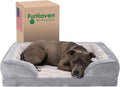 Orthopedic foam dog bed with bolsters