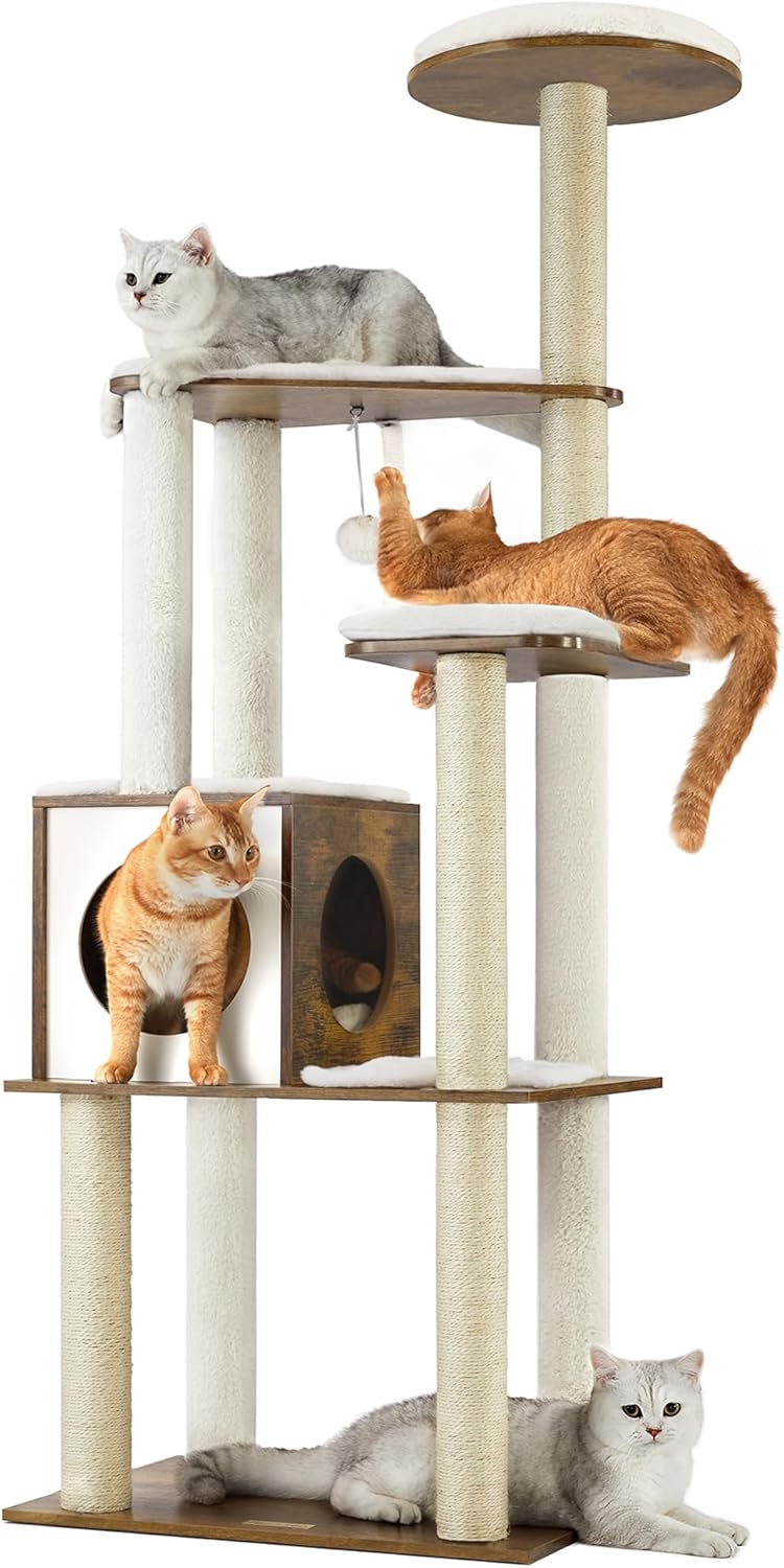 Modern cat tree tower