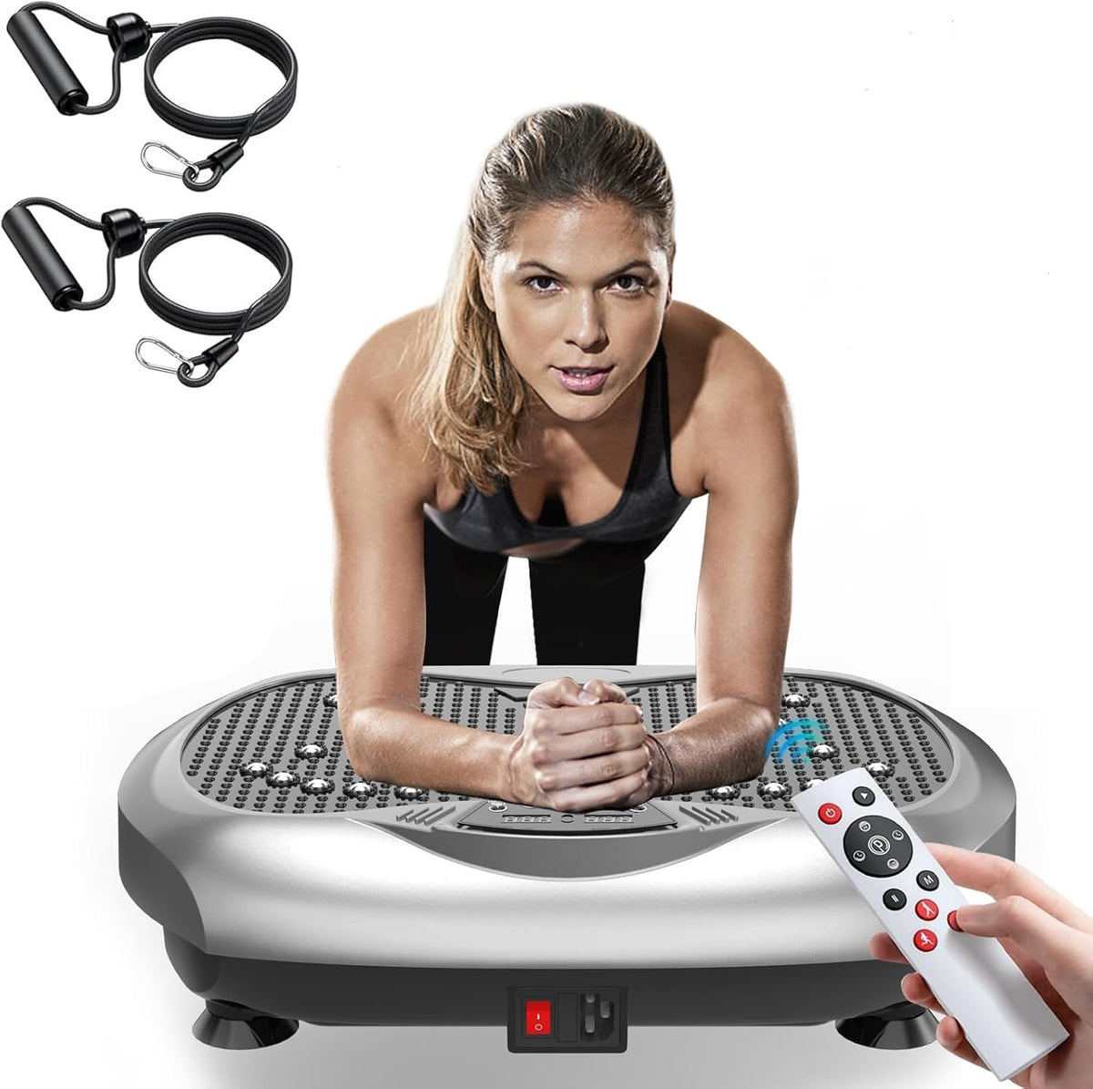 Vibration plate fitness machine