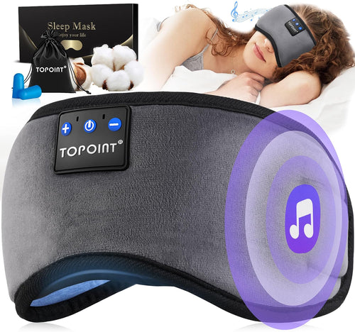 Bluetooth sleep mask with built-in headphones