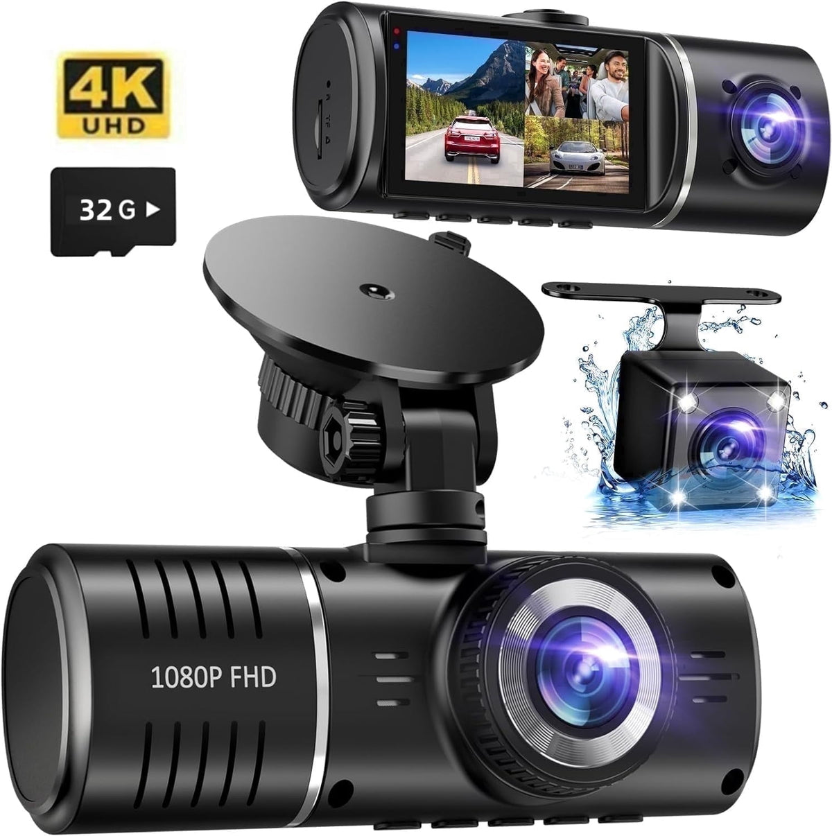 1080P Front & Rear Dual Dash Cam