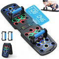 Foldable push up board with timer