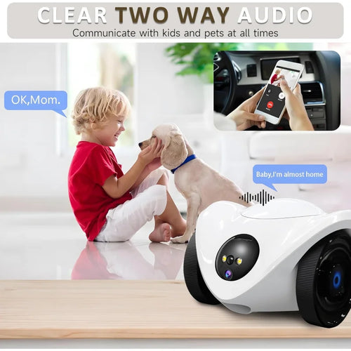 AI pet camera with treat dispenser