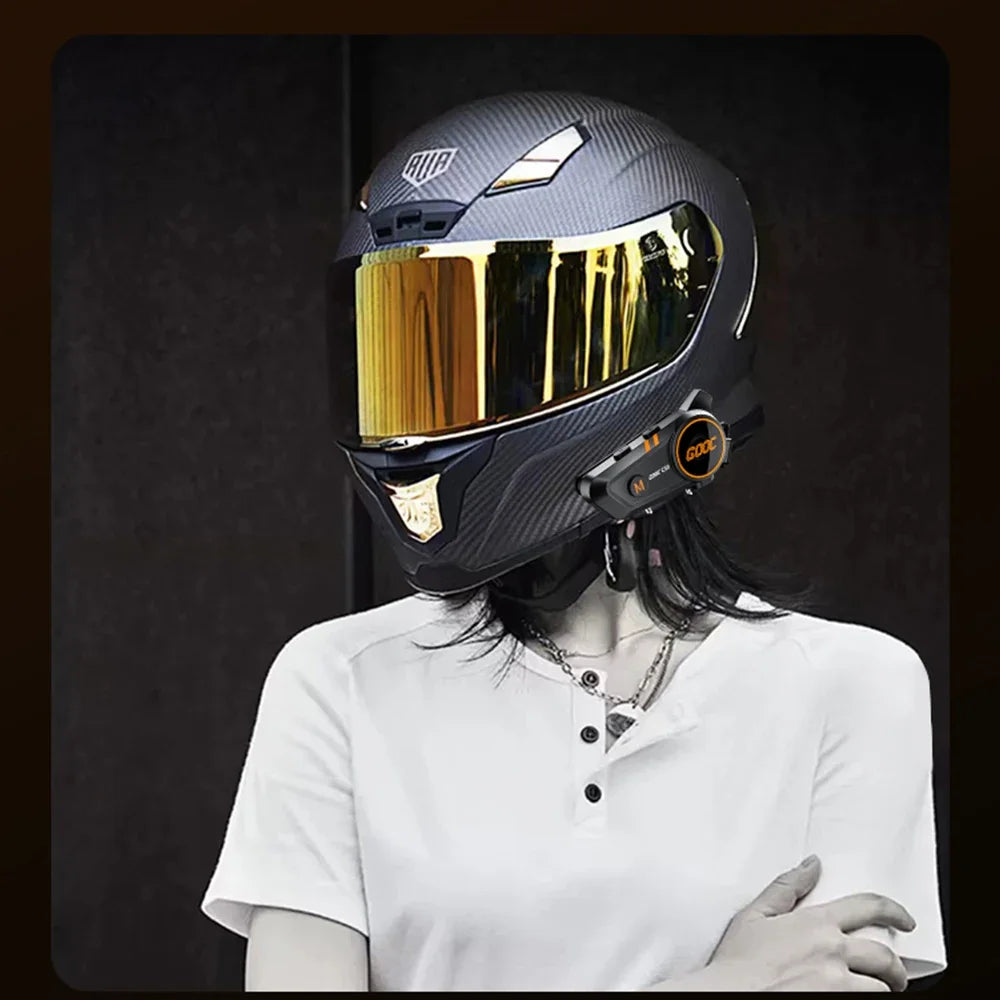 Bluetooth Motorcycle Helmet Intercom Headset