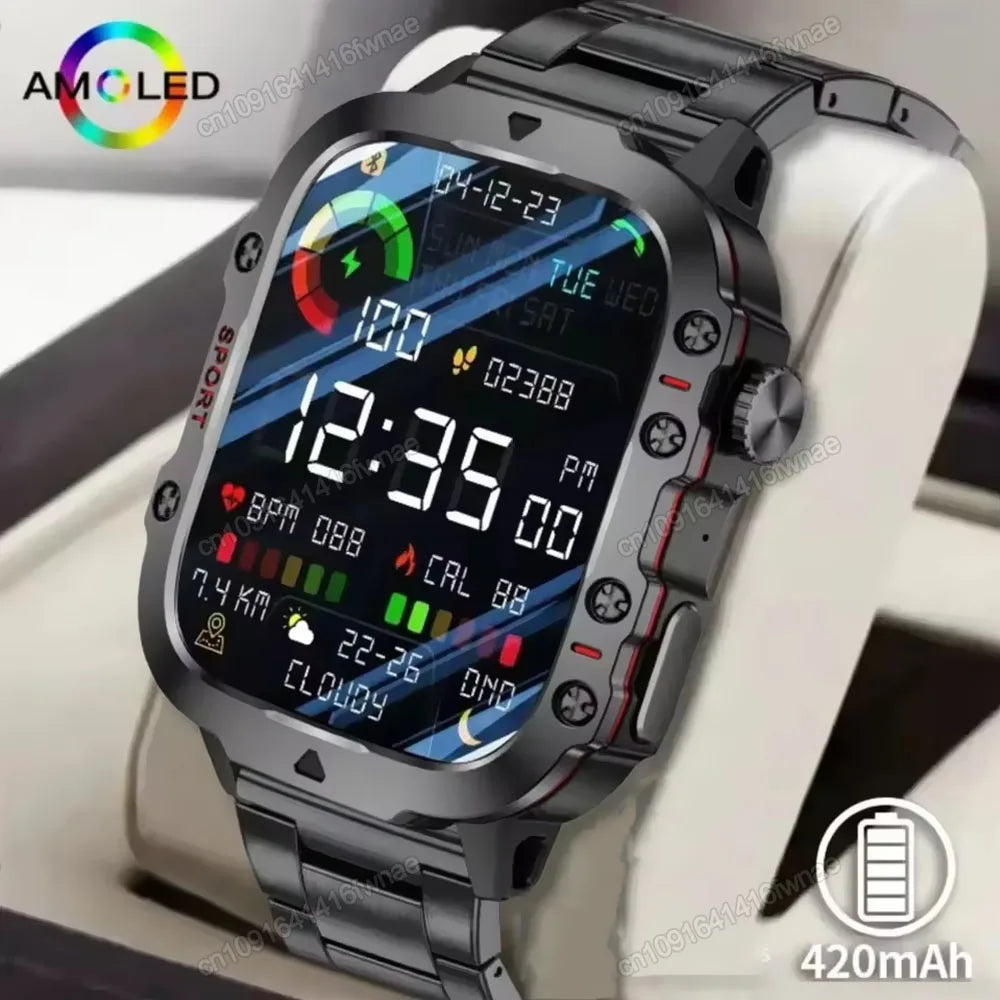 Smartwatch with flashlight and Bluetooth call