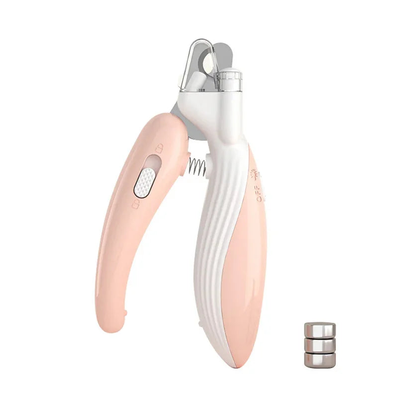Pet nail clippers with LED light