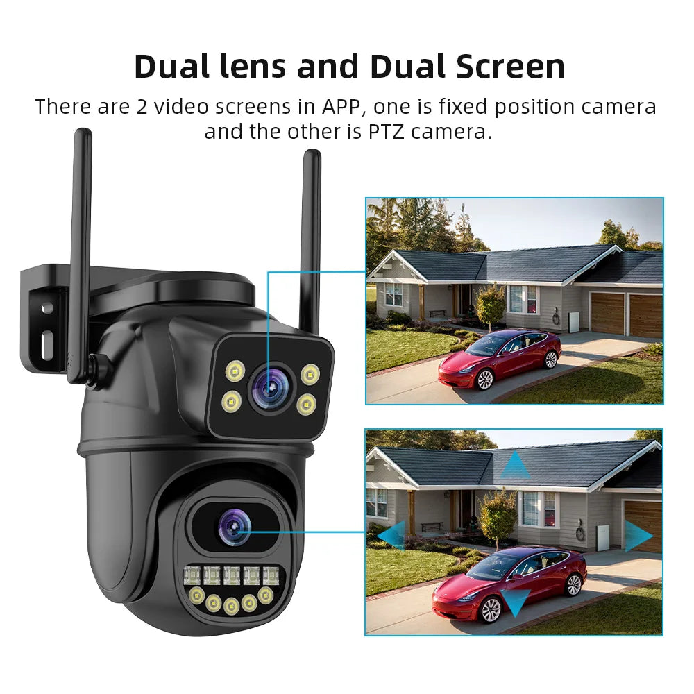 4K Dual-Lens Outdoor WiFi Security Camera