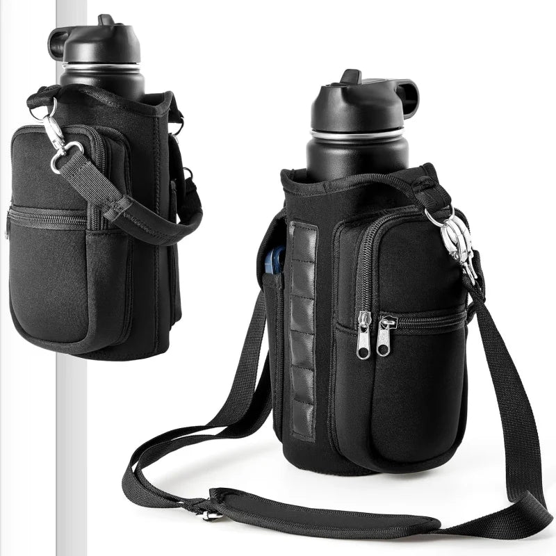 Magnetic gym water bottle carrier